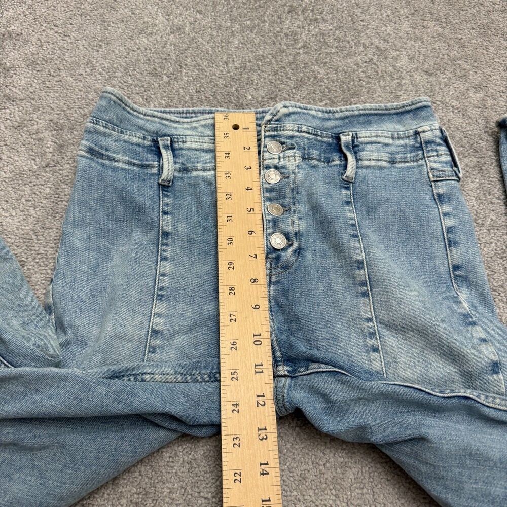 Free People We The Free Jayde Flared Button Fly Denim Jeans Womens 29 High Rise - Picture 11 of 15